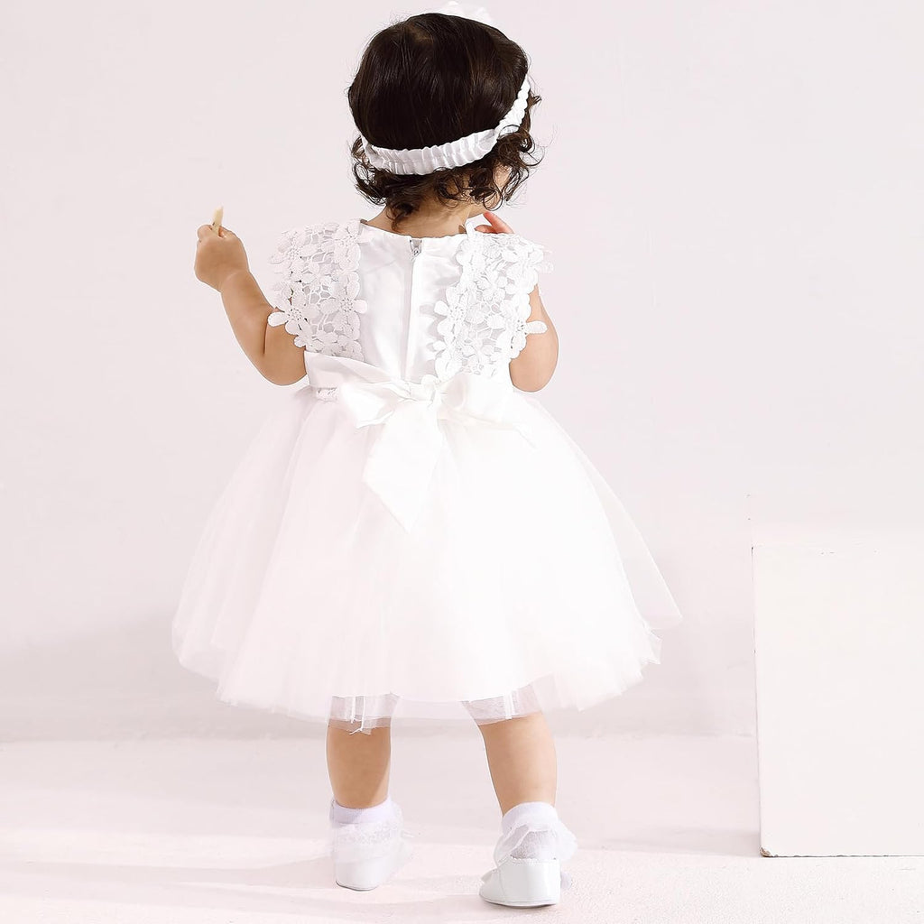 Baby Girls Baptism Shoes Toddler Bowknot Mary Jane Shoes