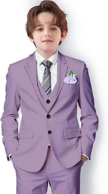 Boys Suit Formal Suits for Boy Slim Fit Kids Tuxedo Suit for Teen Boy Toddler Dress Boys Wedding Communion