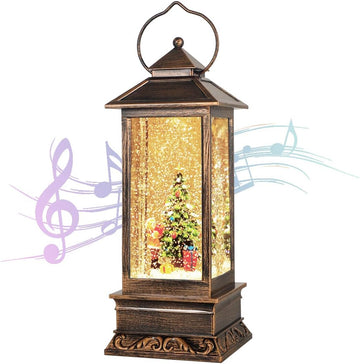 Christmas Lantern,Christmas Snow Globe,Christmas Decorations with Music,Christmas Day Gifts Used for Garden