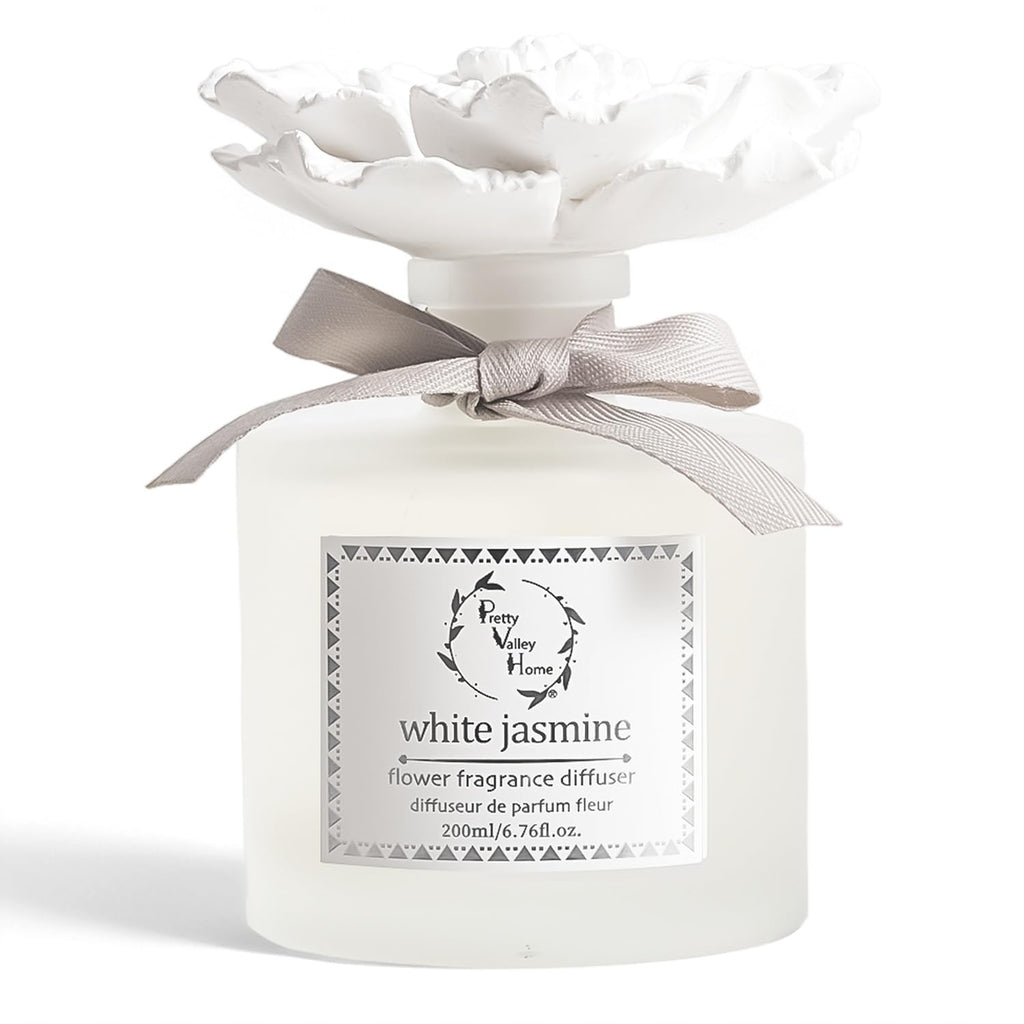 Reed Diffuser Sets, 6.76 Fl. Oz / Ceramic Diffuser Flower Gift Box, Home Reed Diffuser Office Bathroom Living