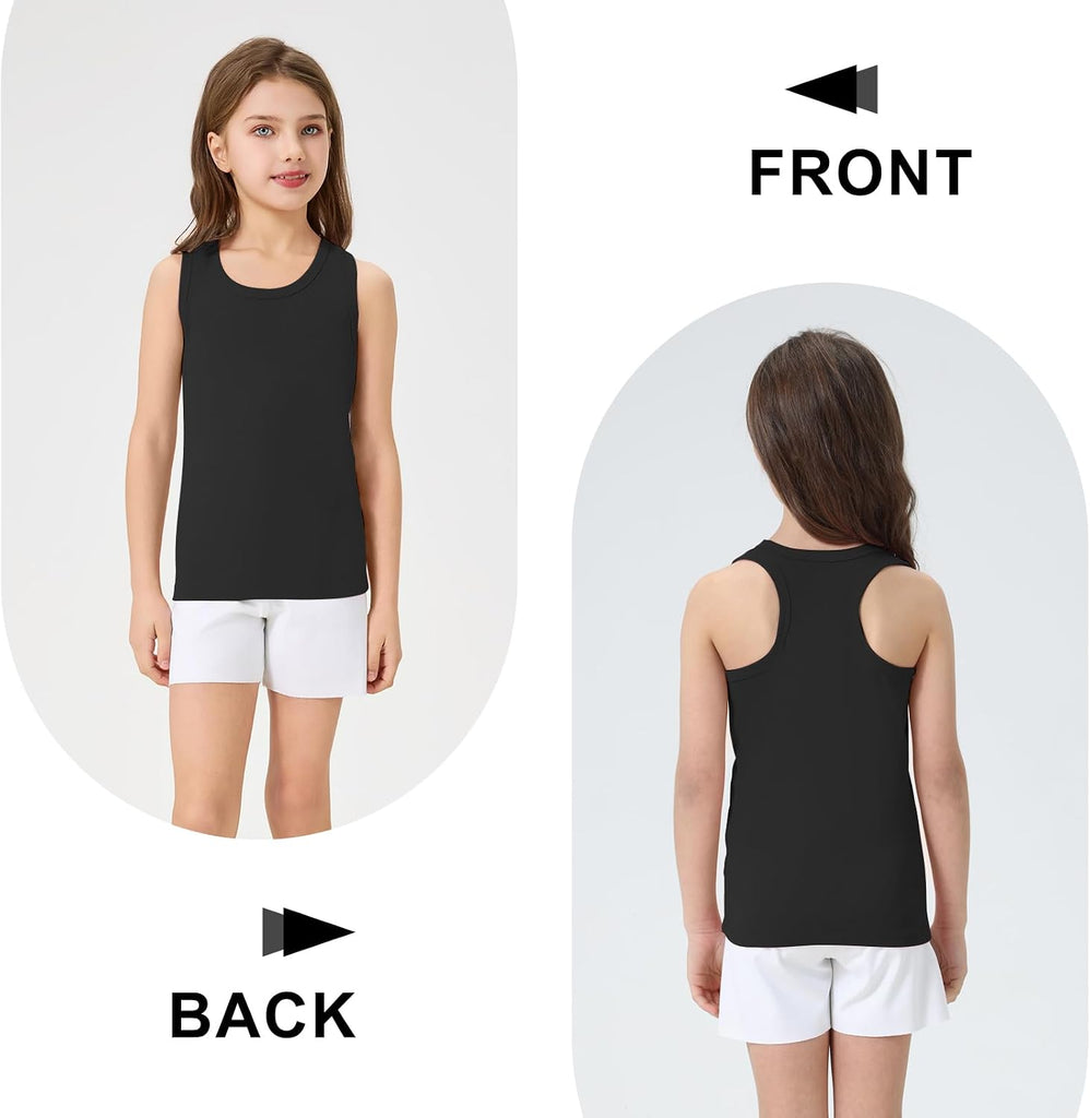 Pack Cotton Girls Tank Tops Kids Sleeveless Top Girl Undershirts