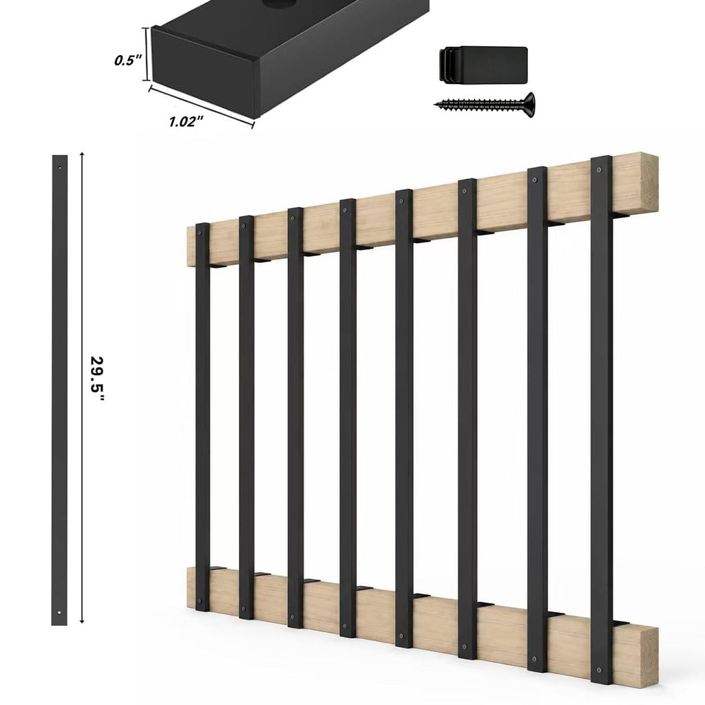 60 pcs 29.5'' Deck Balusters Rust Resistant Deck Railing