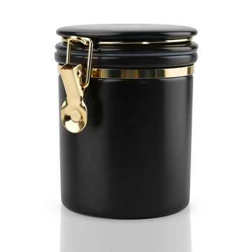 Ceramic Storage Jar with Lid - 700ml Airtight Kitchen Canister for Flour, Sugar, Coffee, Pantry & Countertop