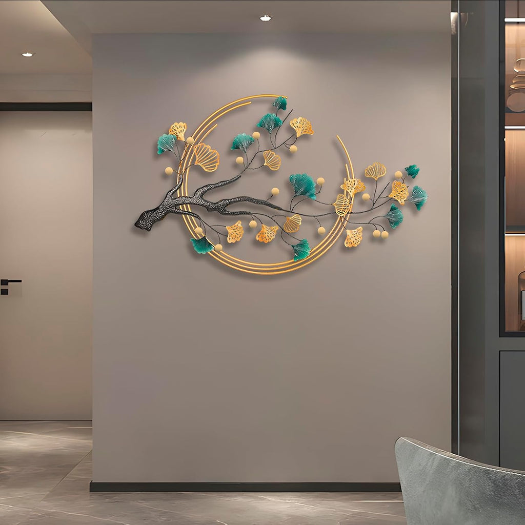 3D Metal Wall Art Decor, 59x32 Large Modern Wall Sculpture - Set of 100