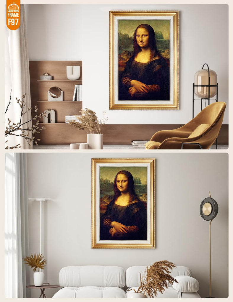 Mona Lisa Framed Wall Art, Gold Frame, 40x28