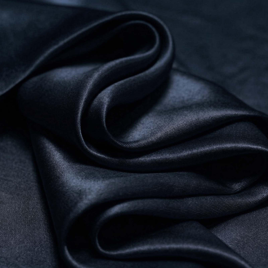 Navy Blue Satin Fabric 2 Yards 55 Inch