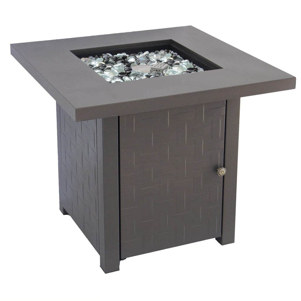 Patioflare Laureen Steel Fire Table, Kaffee