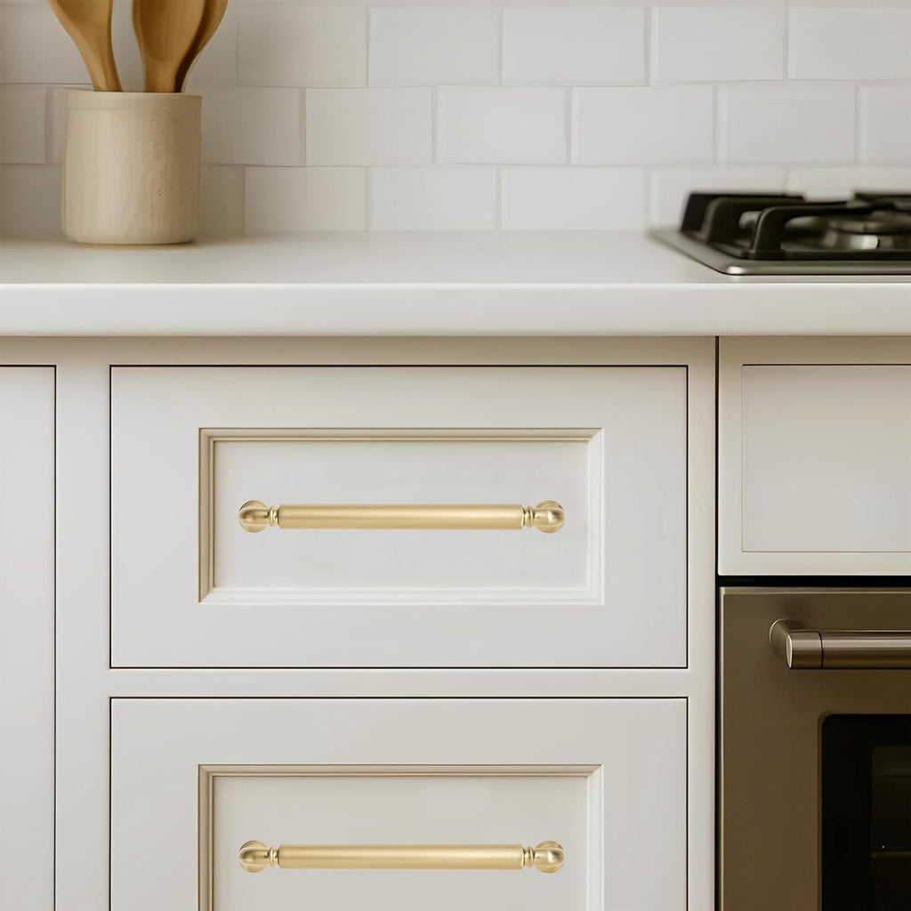 Appliance Handle Pull Brushed Brass Heavy-Duty Solid Cabinet Pulls 12Inch(305mm) Hole Center Drawer Pulls