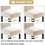 H.VERSAILTEX Dining Chair Covers Velvet Stretch Chair Covers for Dining Room Set of 6 Parson Chair Slipcovers Chair