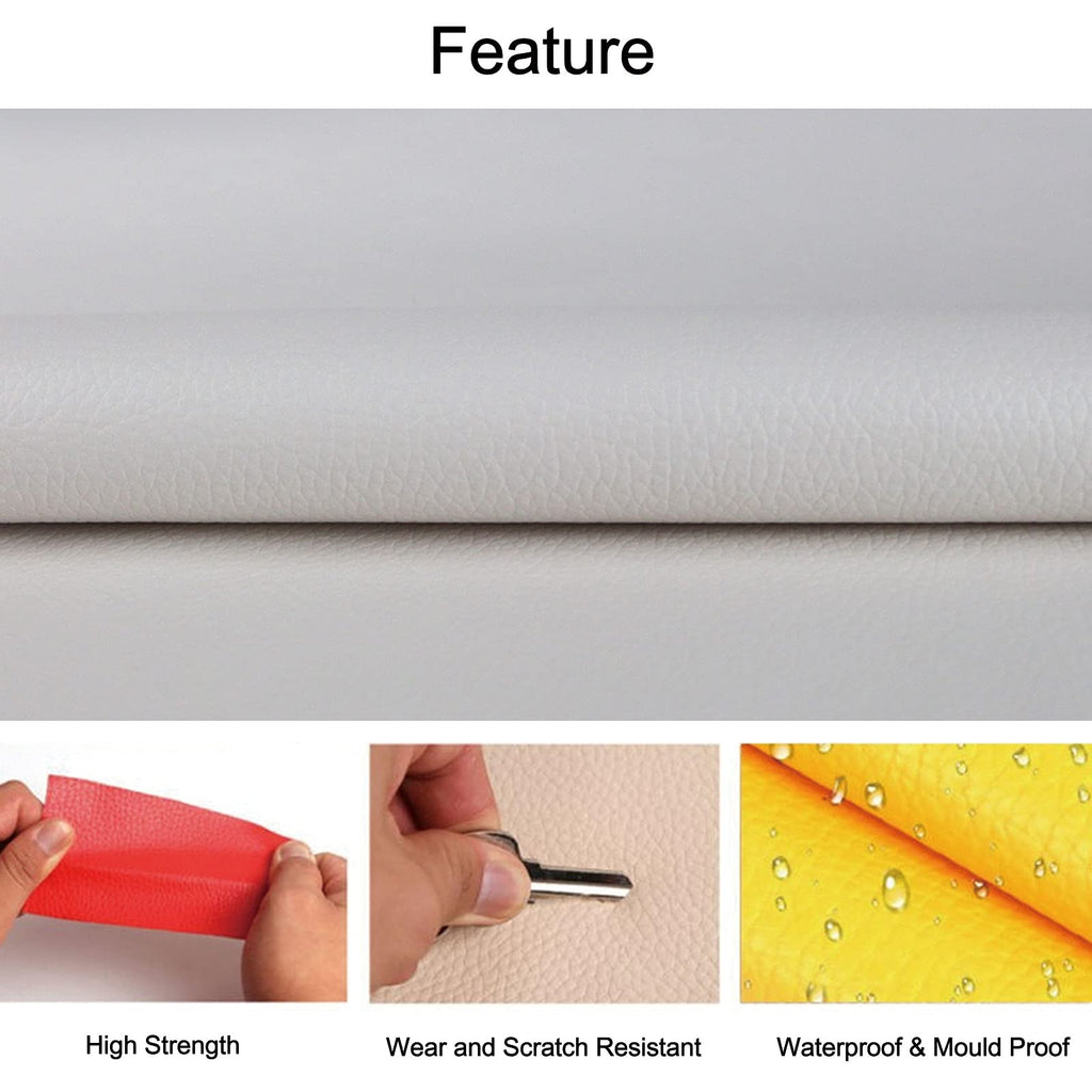 Waterproof Synthetic Leather Upholstery Fabrics, Soft Anti-UV Material, Hypoallergenic Easy to Clean Non-Peeling