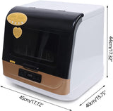 Countertop Dishwasher Kitchen Mini Portable Dish Bowl Washer Automatic Dishwasher Deep Cleaning for Home, Apartment