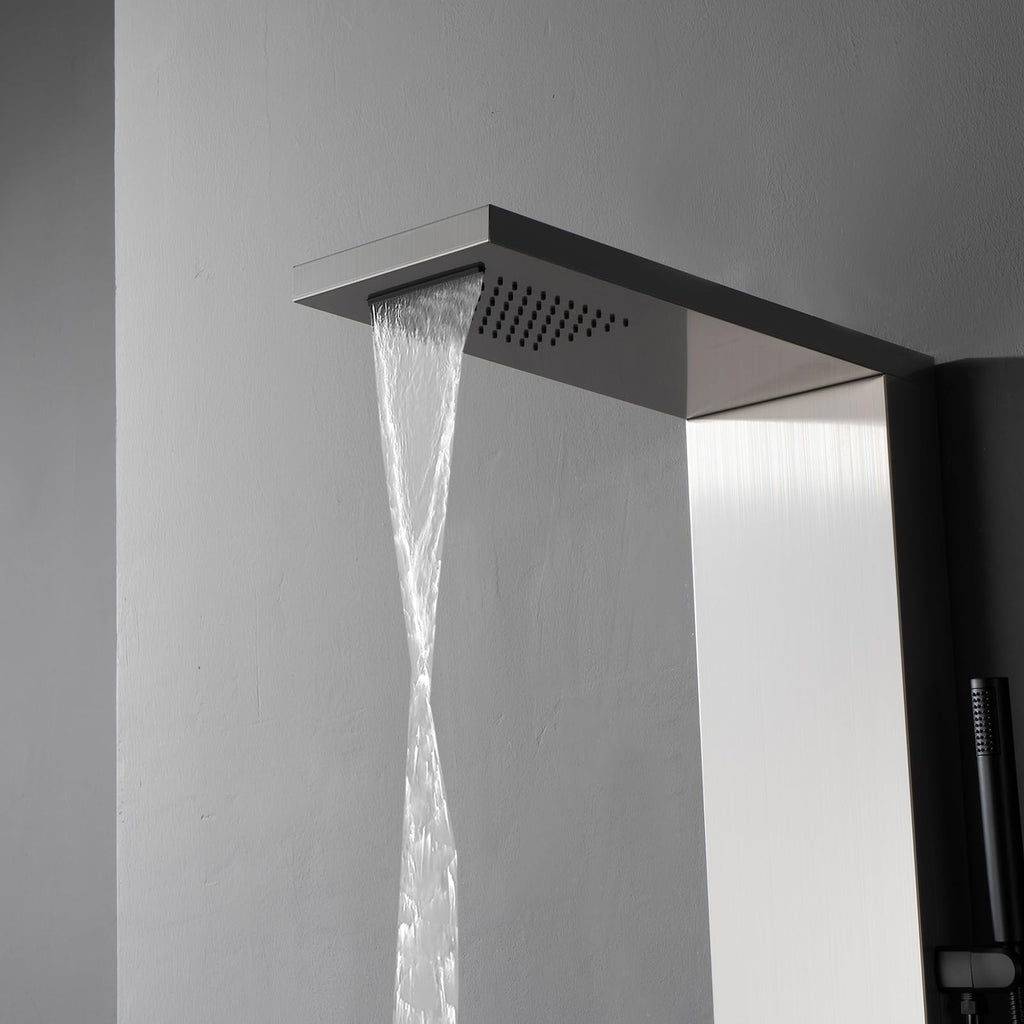 Shower Panel Tower System with Rainfall Shower Head