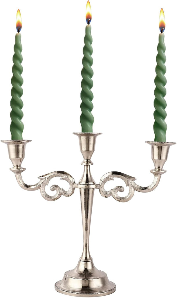 3 Arm Candelabra Taper Candle Holders Decorations Indoor Kitchen Décor Table Candles Candlestick Candelabra