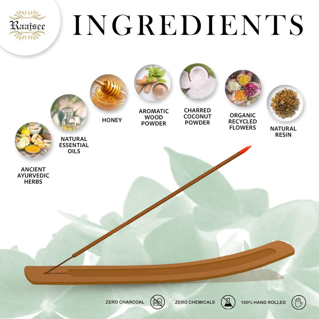 Patchouli Incense Sticks 100 gm Pack-100% Pure Organic Natural Hand Rolled Free from Chemicals