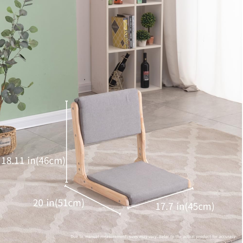 通用 Tatami Chair Accent Furniture, Foldable Meditation Floor Chair, Living Room Chair Floor Seat, Portable Japanese