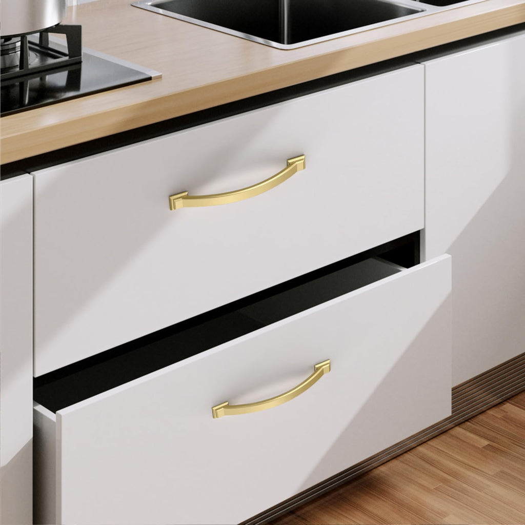 10 Pack 5 Inch Cabinet Handles Gold Cabinet Pulls Kitchen Cabinet Handles Kitchen Cabinet Hardware Kitchen Handles