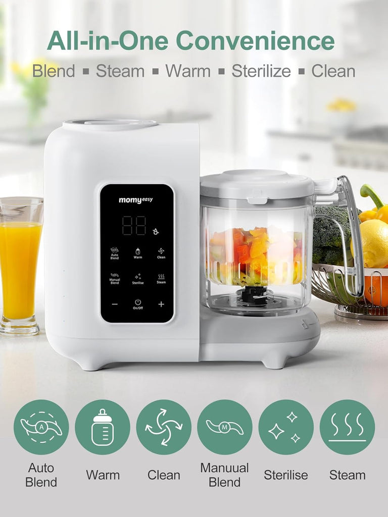Baby Food Maker, Baby Food Processor with Steam & Grinding