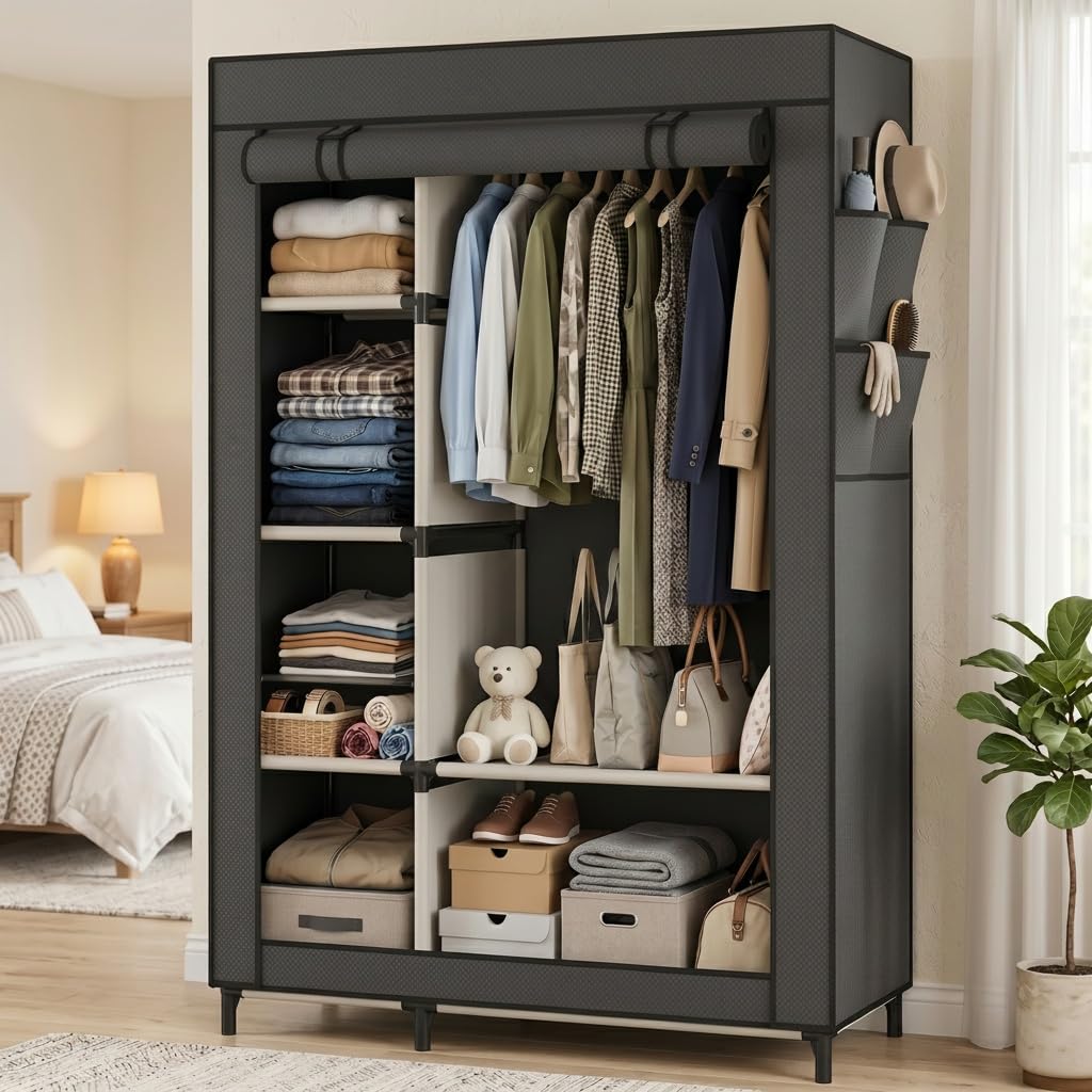 Portable Closet Organizer, Space-Saving Storage System