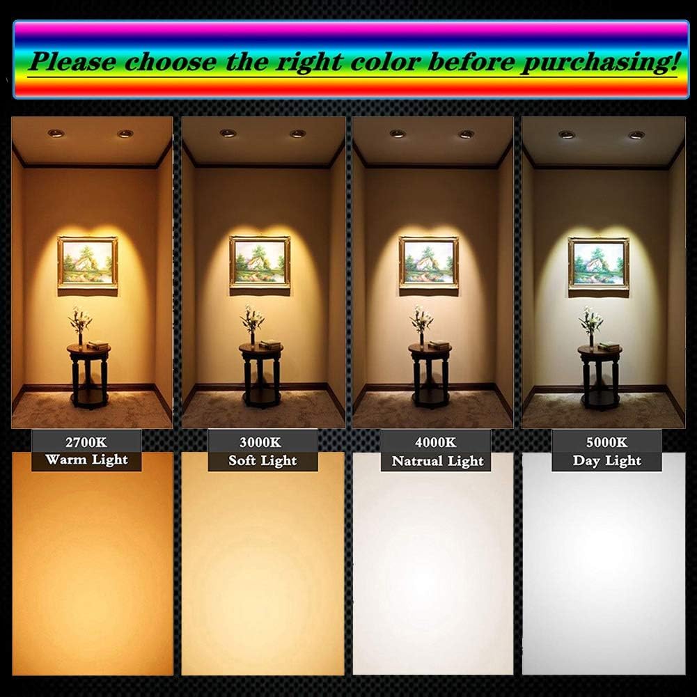 MR16 Led Bulbs 5.5W Replace 35W 50W Halogen Equivalent,3000K Soft Warm White,12V Low Voltage MR16 GU5.3 Bulb