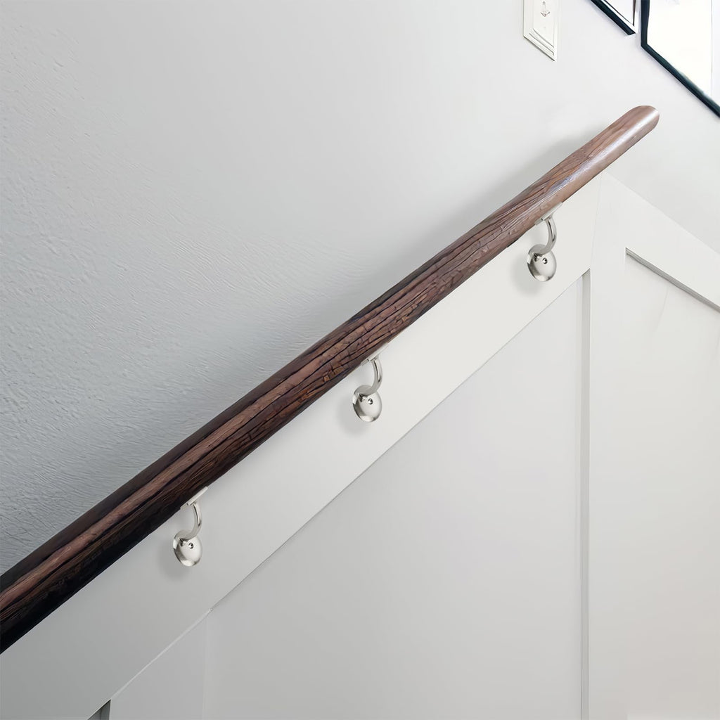 10 Pack 3 Inch Brushed Satin Nickel Handrail Stair Brackets Stair Heavy Duty Stair Brackets Support Handrail Brackets