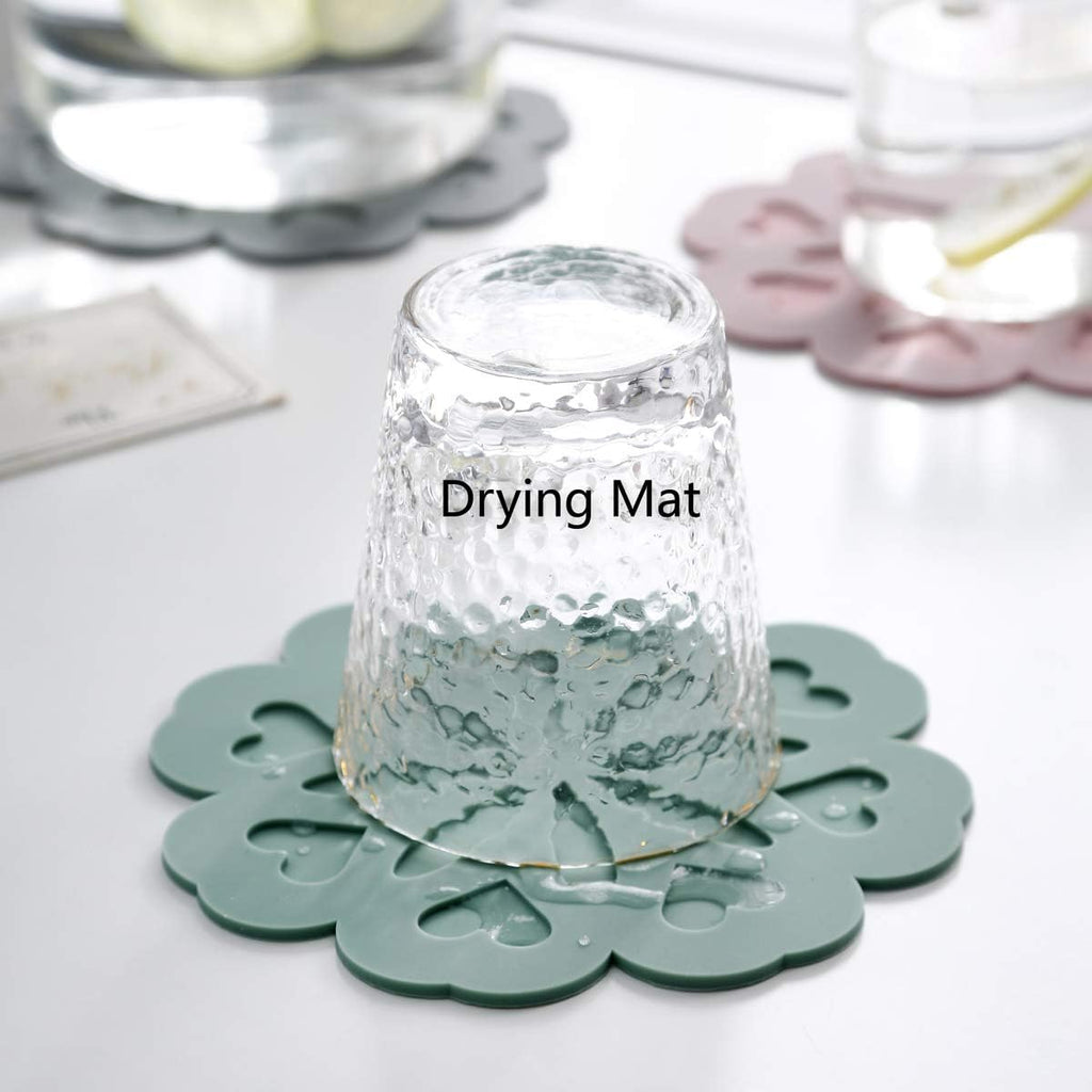 Set 4 Silicone Trivet Mat - Hot Pot Holder Hot Pads for Table & Countertop - Trivet for Hot Dishes - Non-Slip & Heat