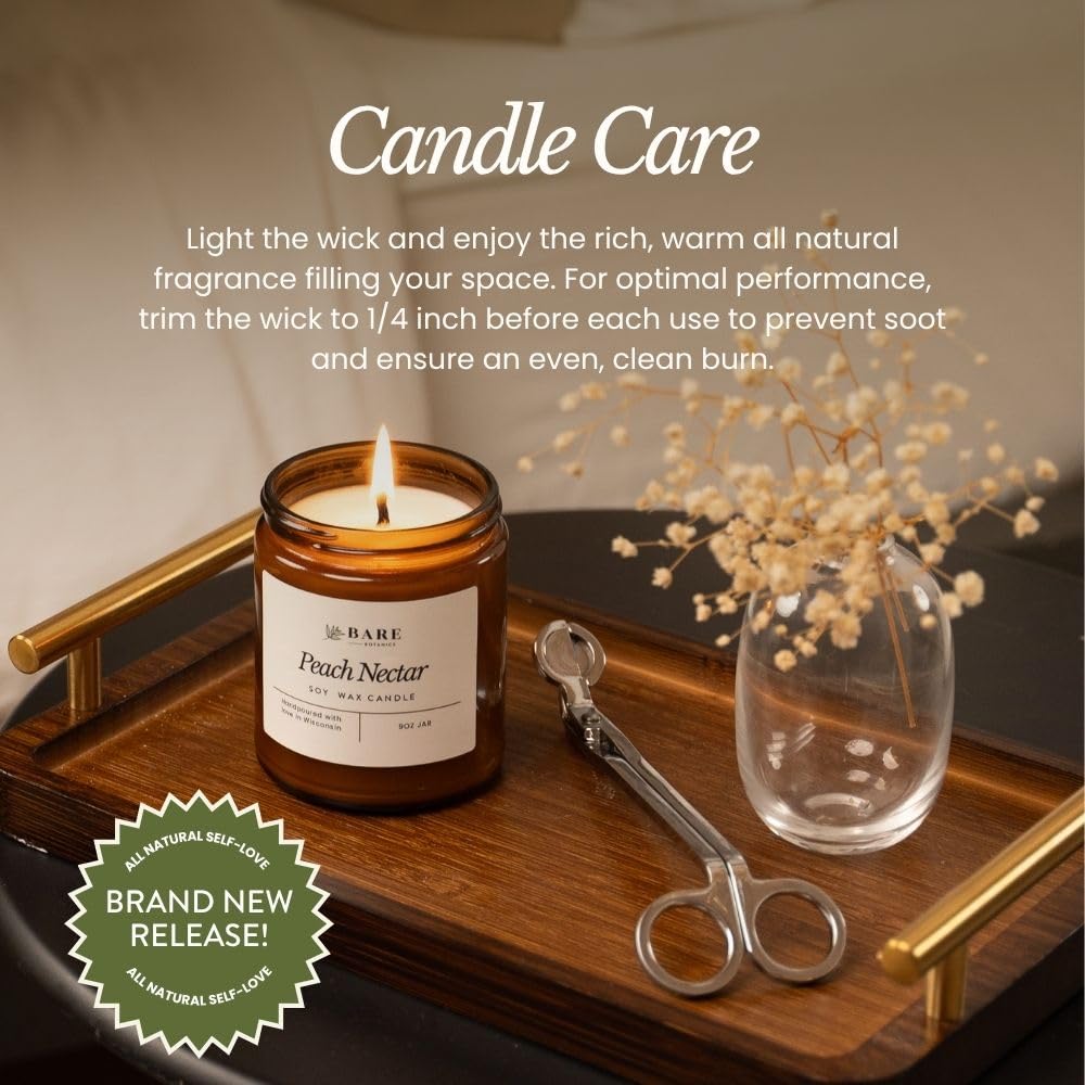 9oz Non Toxic Soy Candle Lavender Fields - 40+ Hour Burn