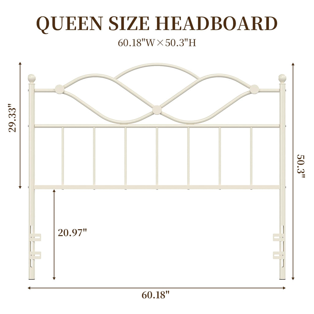 Headboard Only Vintage Platform Headboard for Bed Frame