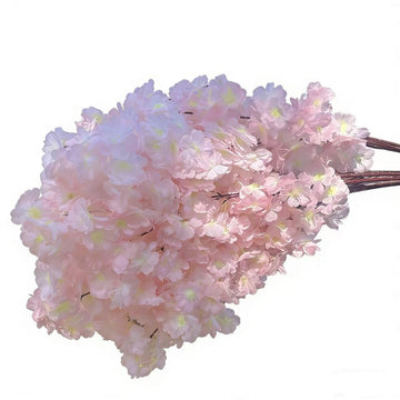 50 Artificial Cherry Blossoms and Peach Blossom Branches