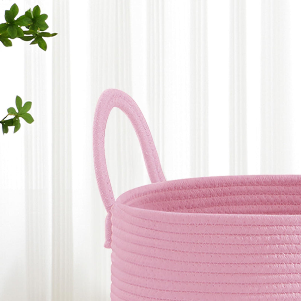 58L Tall Woven Laundry Basket Hamper, Rainbow