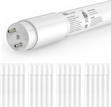 20 Pack T8 Led Bulbs 4 Foot,14W(40W Equiv) 2450LM 5000K Type A+B ETL