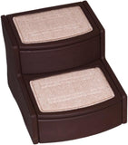 Pet Gear Easy Step II Pet Stairs, 2 Step for Cats/Dogs up to 75-pounds, Portable, Removable Washable Carpet Tread