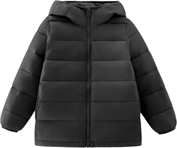Hooded Puffer Jackets for Girls Lightweight and Packable Autumn a Winter Coat