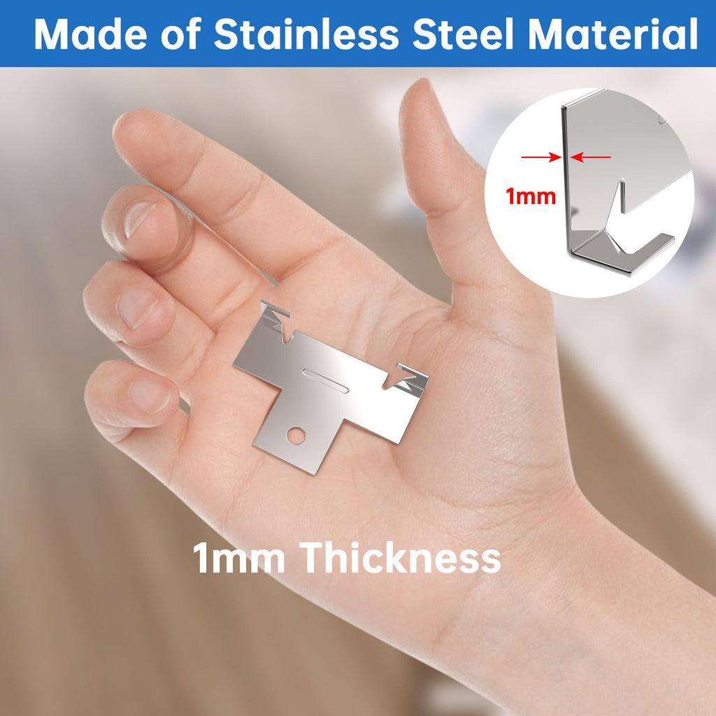 96PCS Retrofit Recessed Light Clips Housing C Clips for Downlight,with Self Tapping Screw,Metal Recessed Lighting