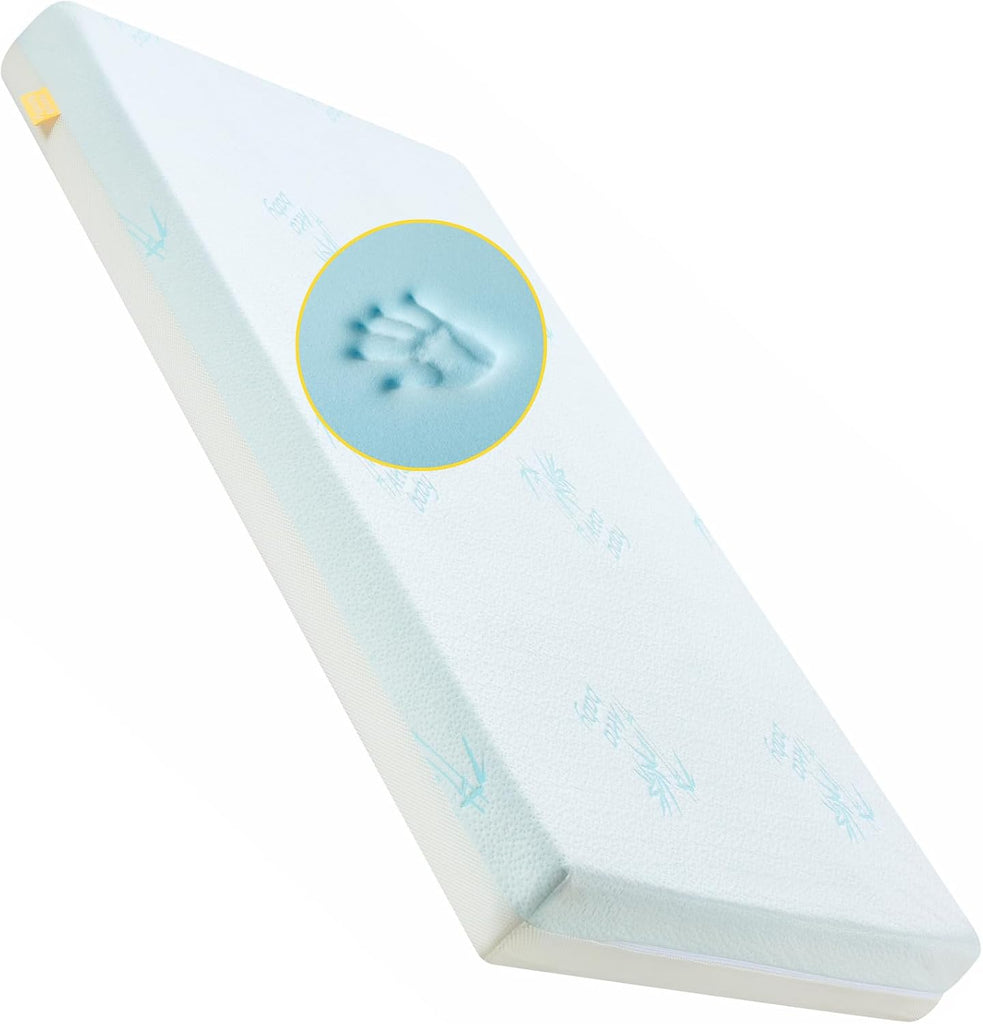 Crib Mattress, Baby Safety Alliance Certified, Dual-Sided Design of Breathable Open Cell & Comfy Memory Foam