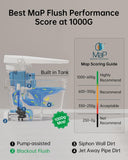 EPLO Smart Toilet Bidet with Auto Open Close,Foam Shield,1000G MaP Flush Score,ADA Comfort Chair Height,Blackout