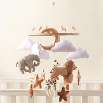 Baby Mobile for Crib, Baby Crib Mobile for Boys Girls, Baby Mobile for Bassinet, Boho Nursery Mobile, Nursery Decor