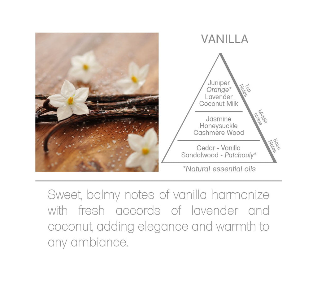 Vanilla Reed Diffuser Oil Refill 6.8 FL OZ (200ml) Contains Essencial Oils Handcrafted Made in Brazil