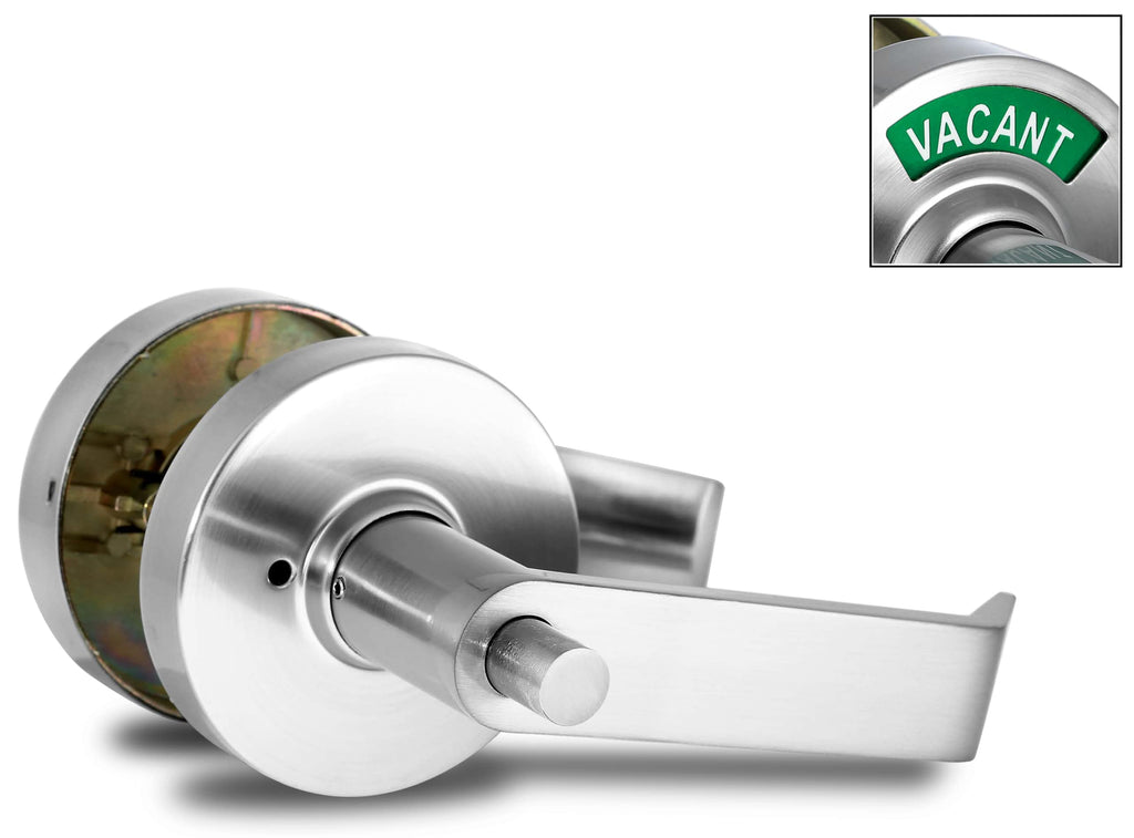 ADA Compliant, Single Egress Indicator Privacy Lock C5FS-L Durable ANSI Grade 2 Comp Commercial Non Reversible