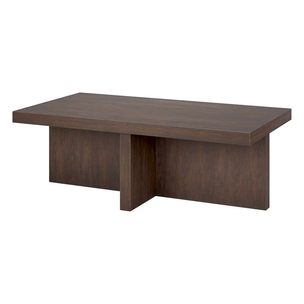 44" Scandinavian Coffee Table, Rich Brown