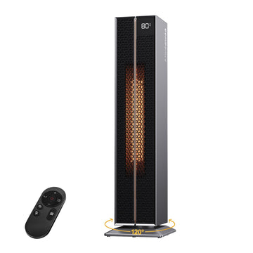 Space Heater, 32" Electric Heaters for Indoor with Remote