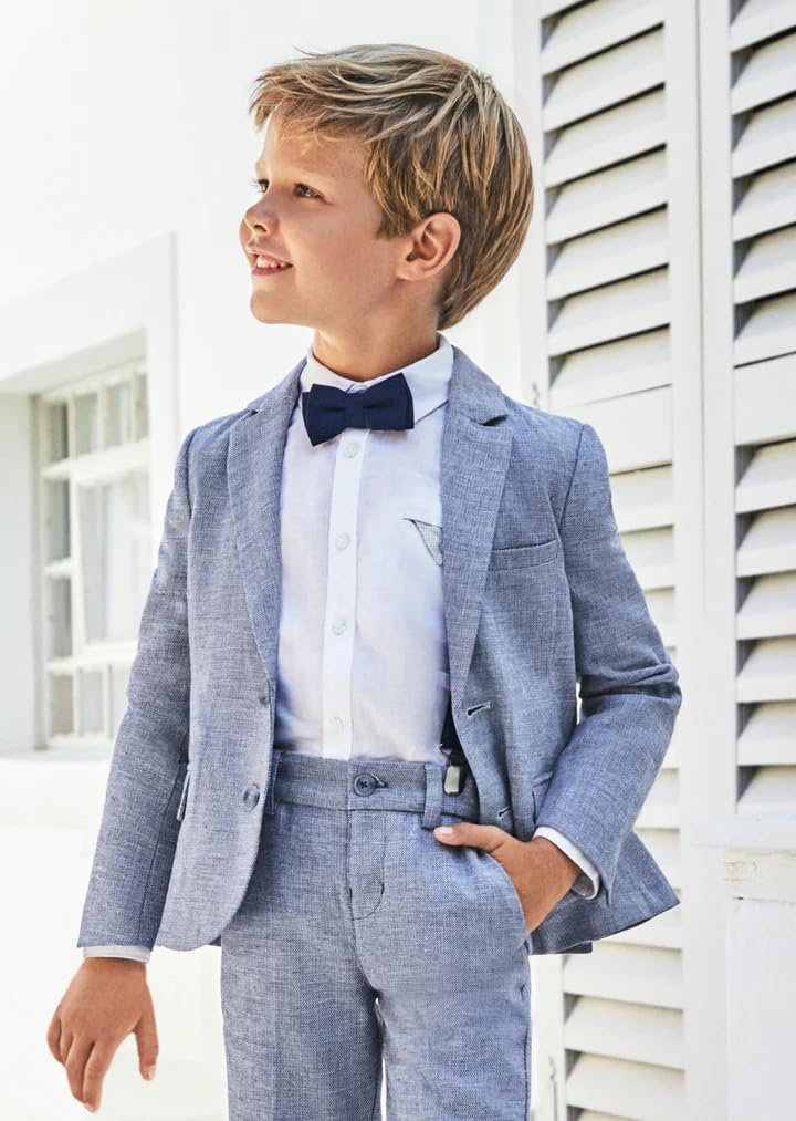 Boys Blazer Lightweight Sport Coat Formal Summer Casual Jacket 2 Buttons
