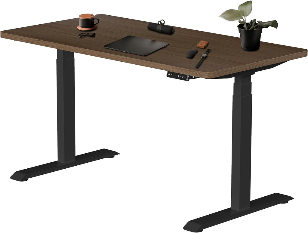 Dual Motor Electric Standing Desk Frame 3 Tier Legs Height Adjustable Handset with USB A+ C Ports Sit Stand up Desk