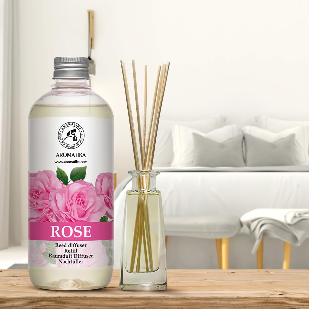 Rose Reed Refill Diffuser 17 Fl Oz - Room Diffuser Refill - Home Fragrance - Room Freshener - Scented Diffuser with