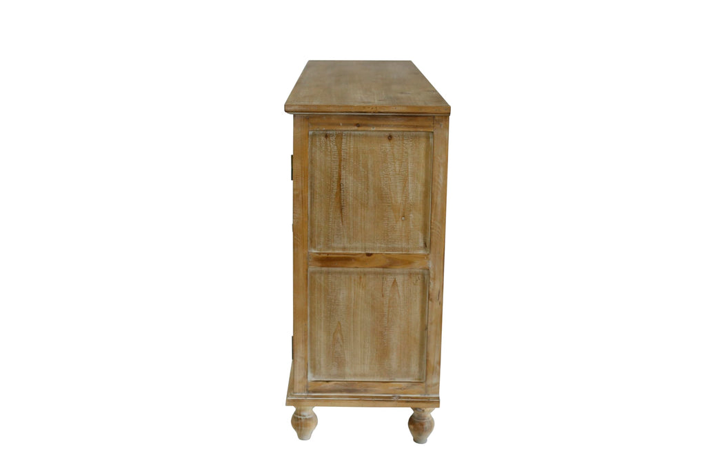 60" Farmhouse Sideboard Buffet, Solid Wood Credenza Storage Cabinet