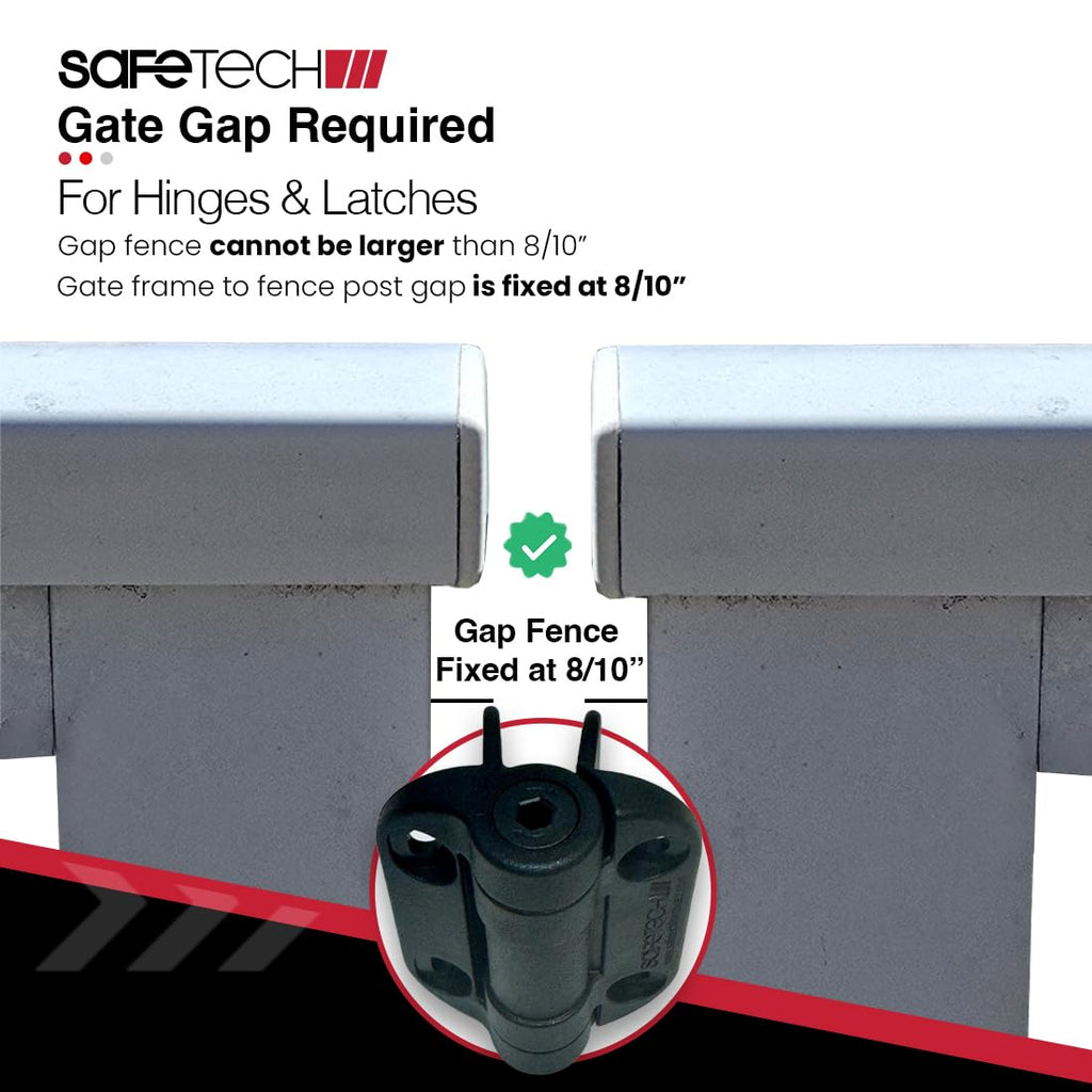 Self Closing Gate Hinges | Self-Aligning Heavy Duty Spring Hinges | Adjustable Tension | Pool Safety Hinge