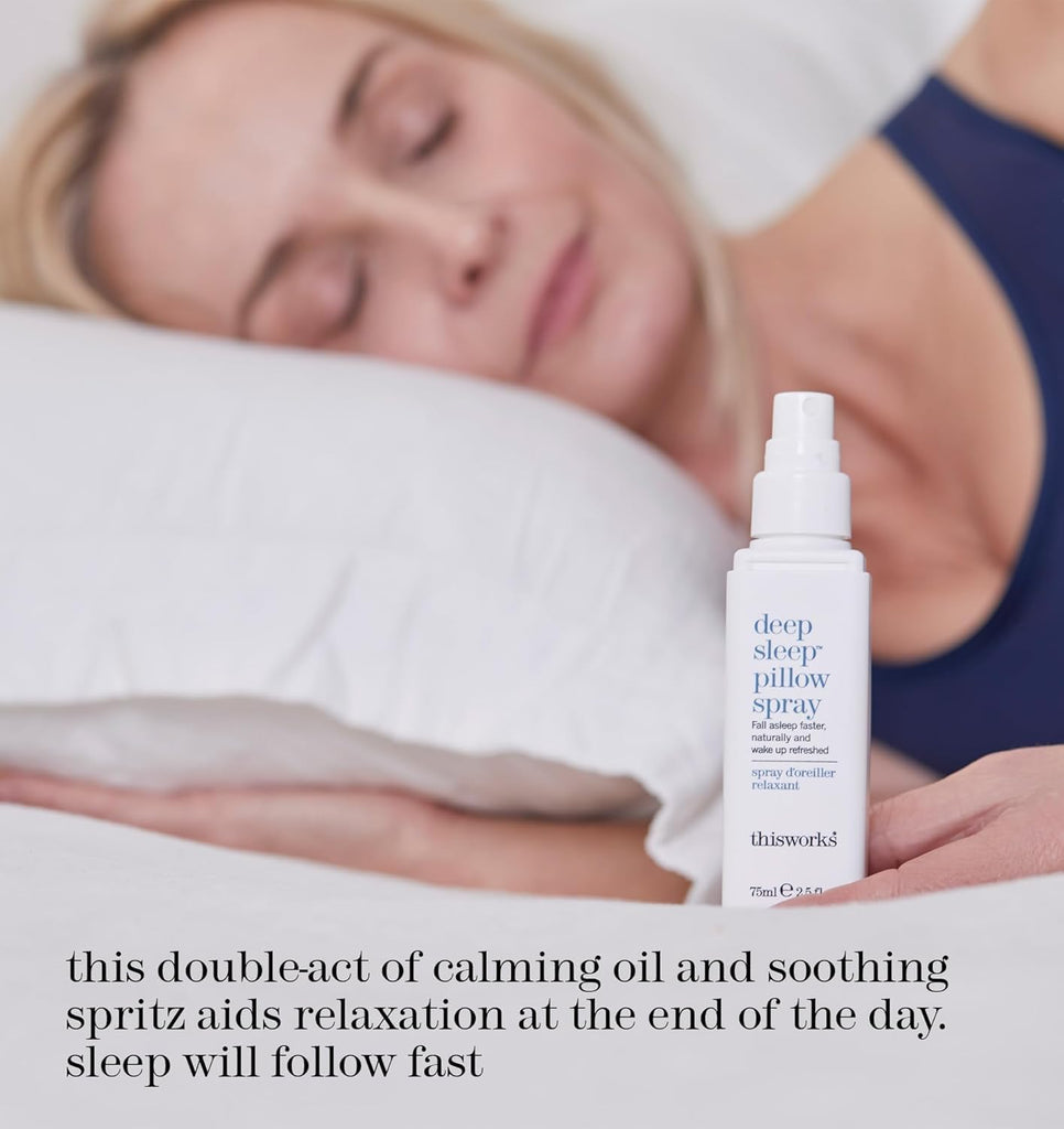 Deep Sleep Pillow Talk Set - Pillow Spray & Stress Check Roll-On