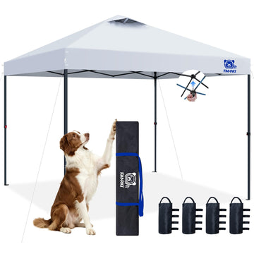 10x10 Pop Up Canopy White Tent, Shelter