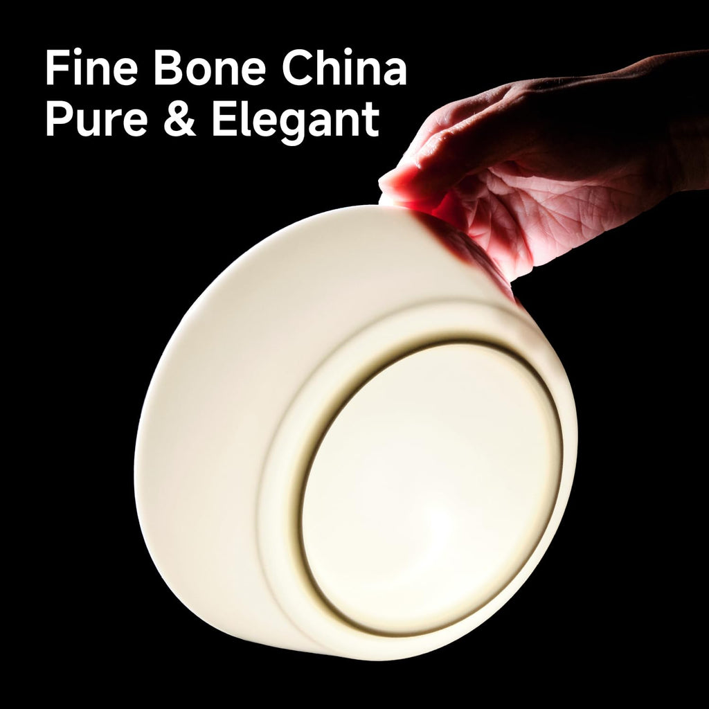 24-Piece Bone China Dinnerware Sets, White