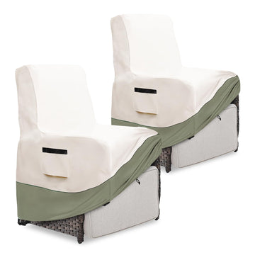 Outdoor Recliner Chair Covers Waterproof, Patio Swivel Chair Covers, 2 Pack