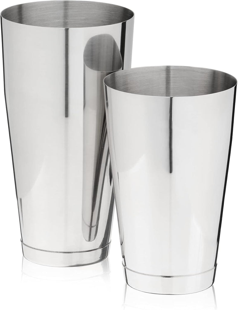 Bartender Kit for Mixed Drinks and Cold Brew Cocktails, Includes Boston Cocktail Shakers, Mixing Glass, Jigger - Set of 7